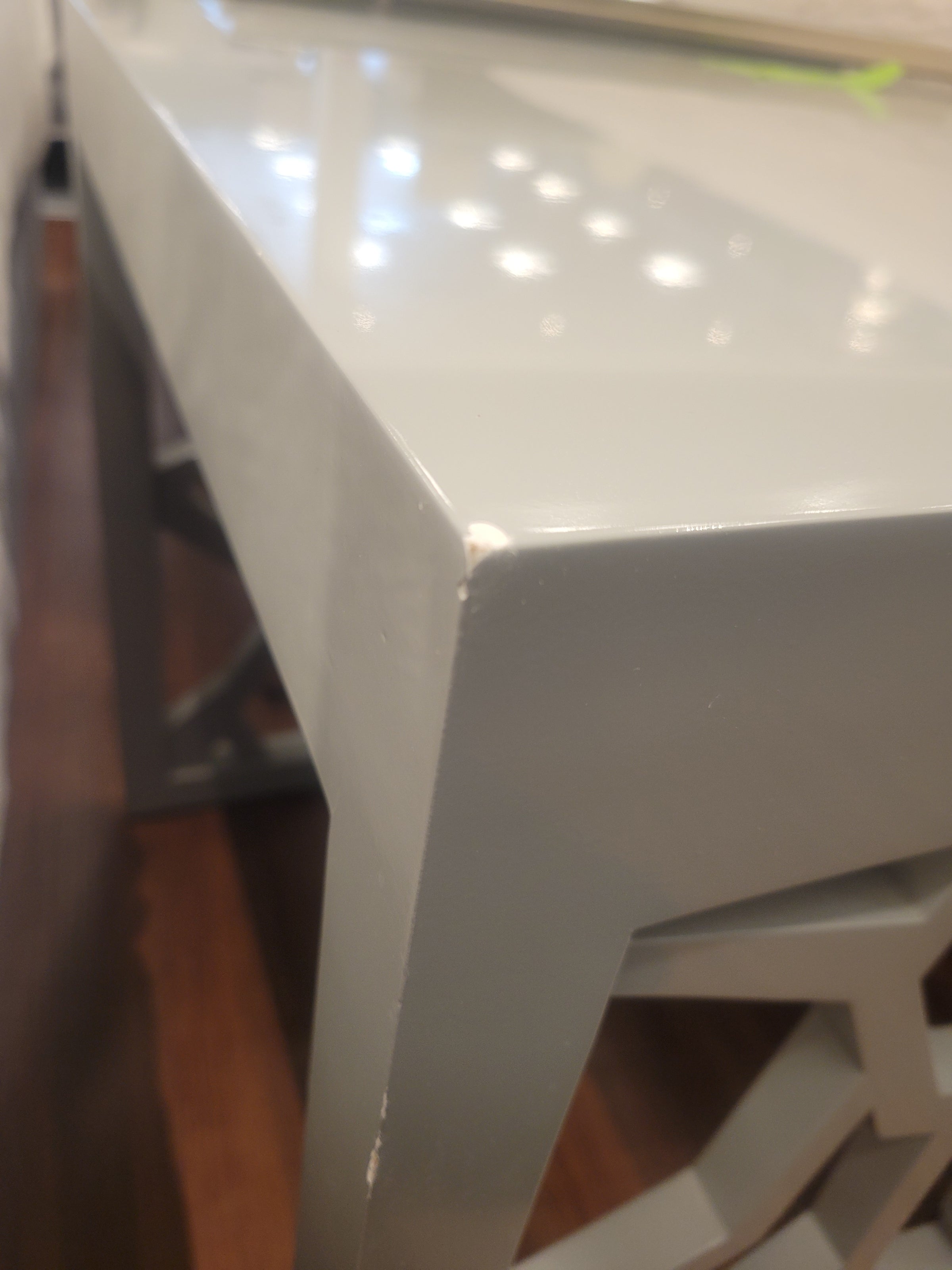 PAIR of Gray Lacquer Branch Out Side Tables by Vanguard (AS IS)