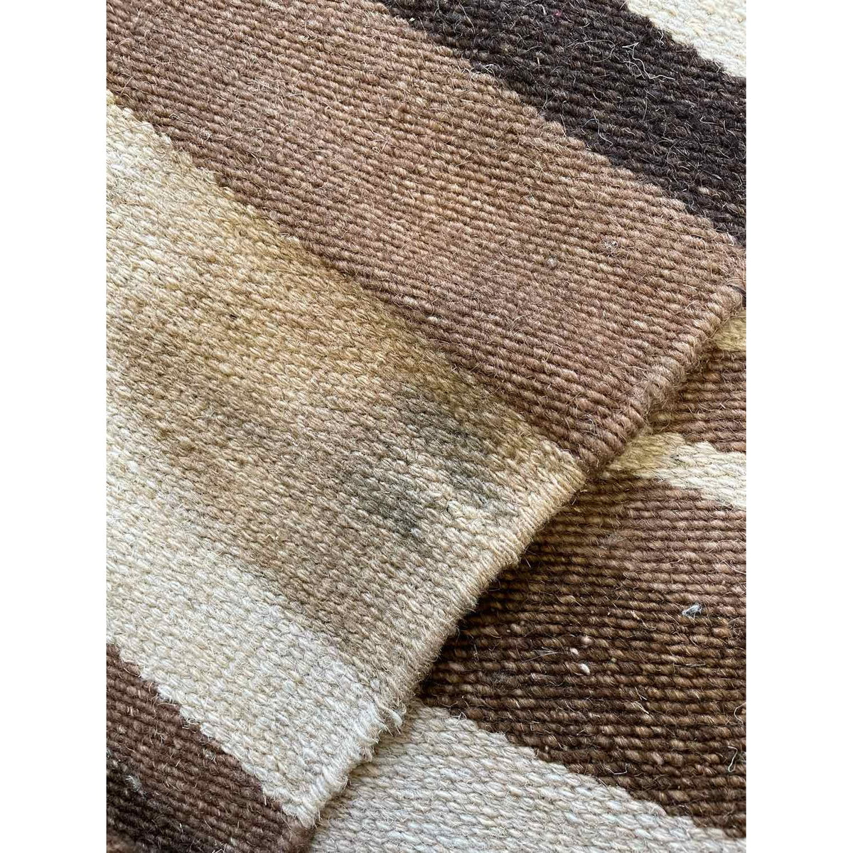 5' x 8' Brown & Beige Striped Rug (AS IS) #38