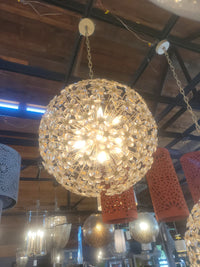 Round Starburst Pendant Light