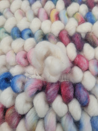 8' x 10' Hand-Woven Rainbow Wool Bon Bons Rug by Company C (AS IS)
