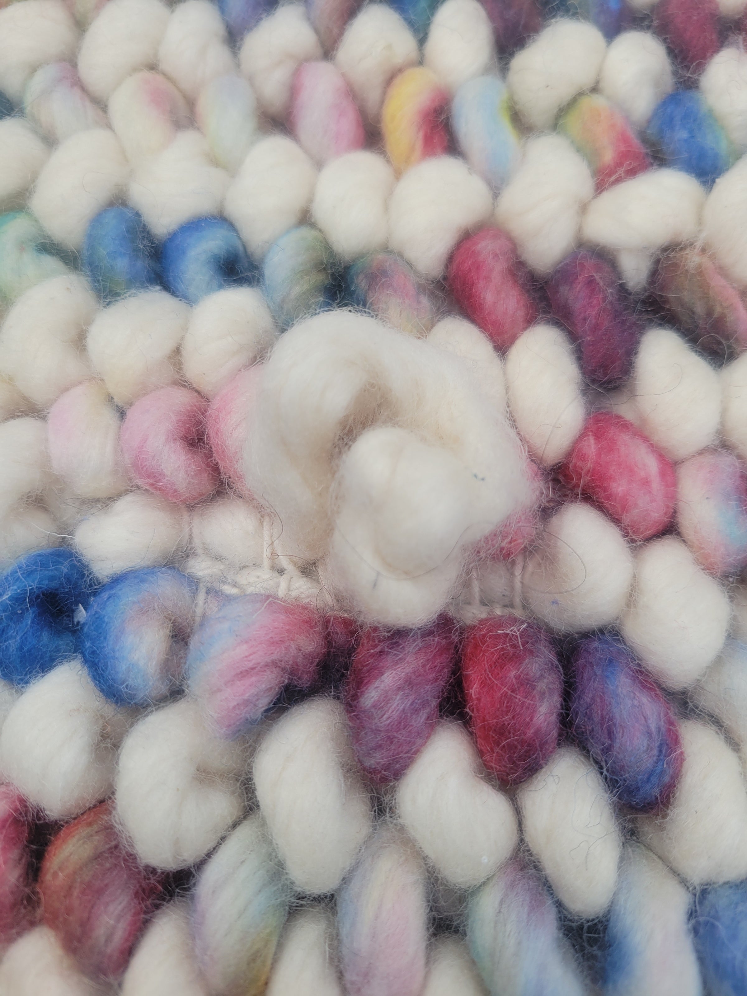 8' x 10' Hand-Woven Rainbow Wool Bon Bons Rug by Company C (AS IS)