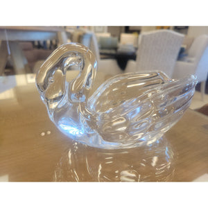 Sasaki Glass Swan Candy Dish