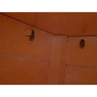 Vintage Pink Nightstand w/ Everglades Crane Design - colletteconsignment.com