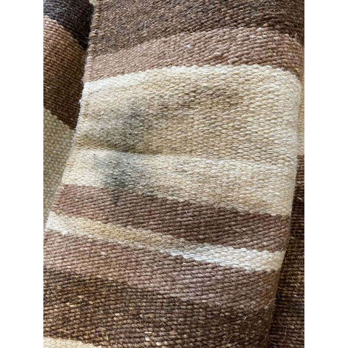 5' x 8' Brown & Beige Striped Rug (AS IS) #38