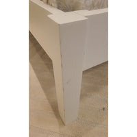 Twin-Sized White Wood Bed Frame