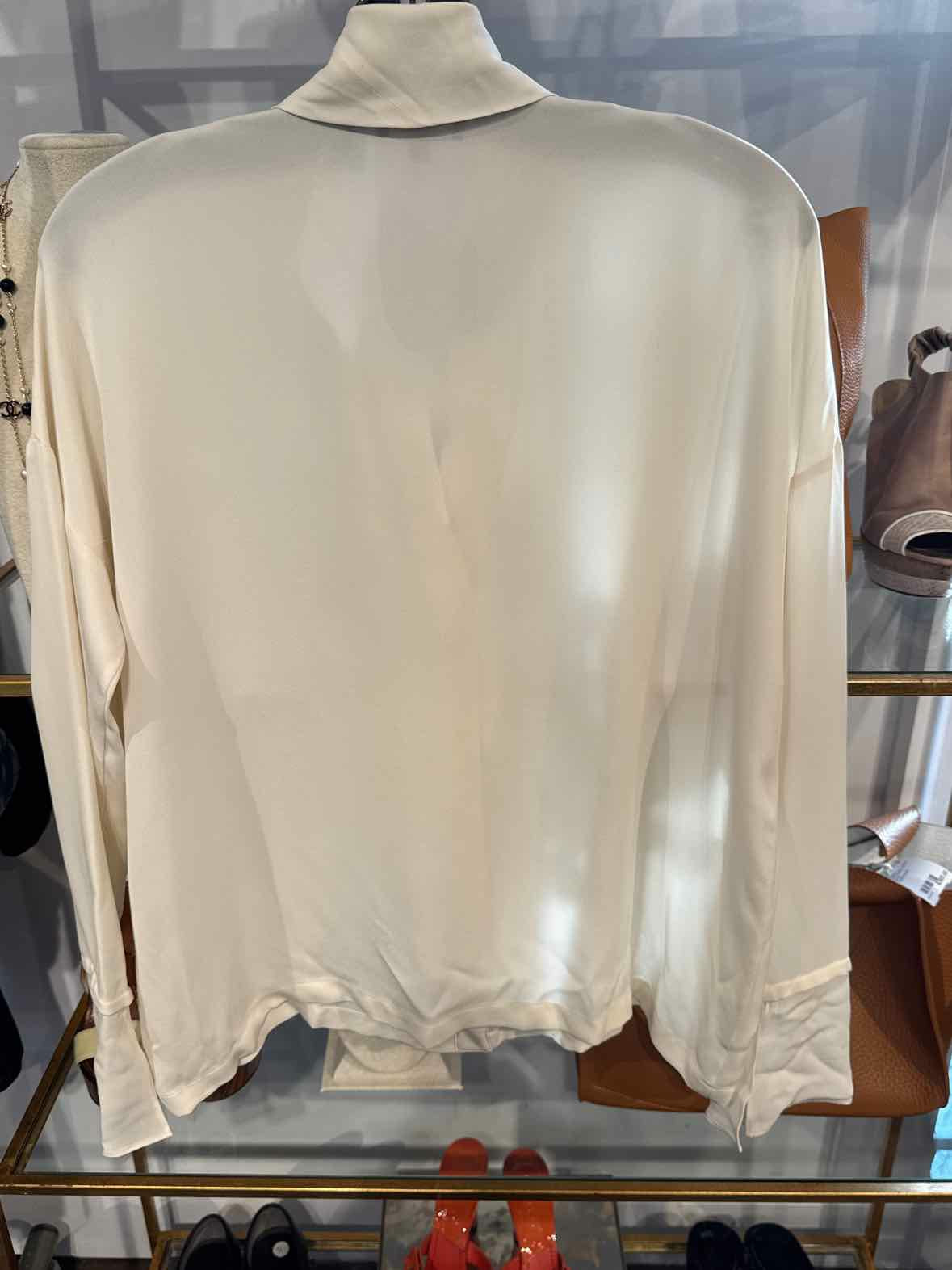 Women's Theory Size P Ivory Blouse