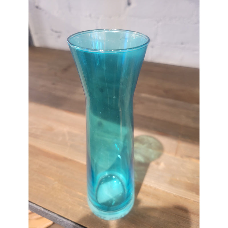 Teal Glass Bud Vase