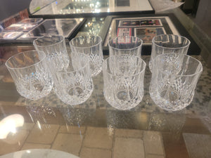 Set of 8 Rare Old Fashioned Tumblers by Cristal D'Arques Durand