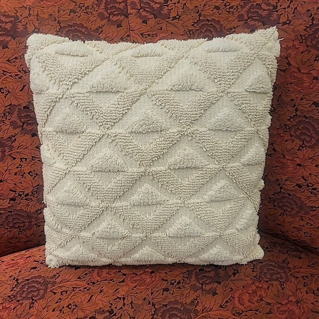 Beige Square Pillow