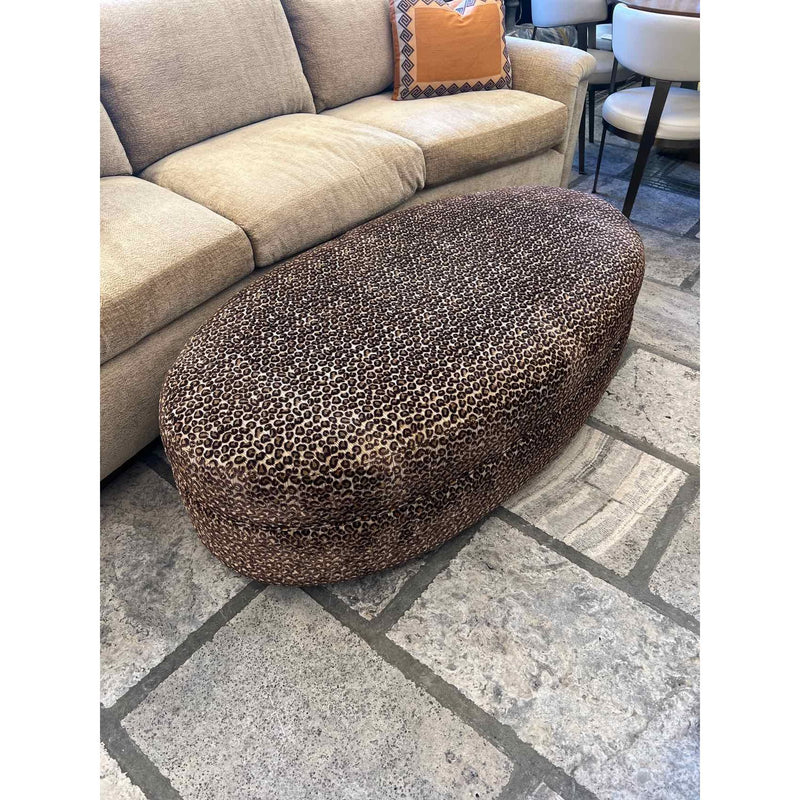 Leopard Print Ottoman