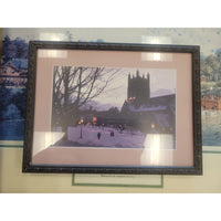 'A Silent Night at St. Paul's' Print in Frame
