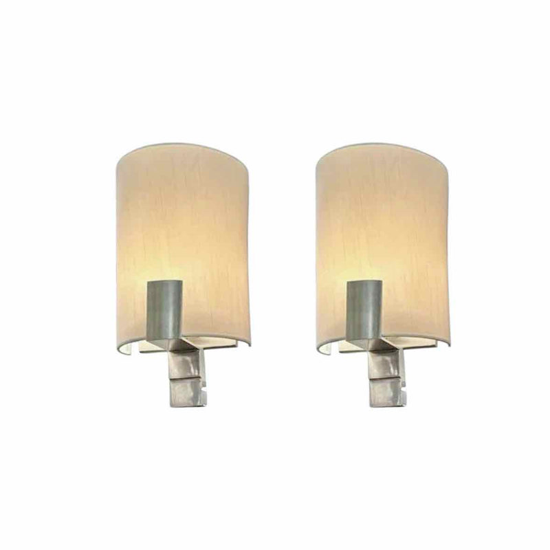 Pair of Sonneman Art Moderne, Art Deco Transitional Demi Cylindre Tape  Sconces