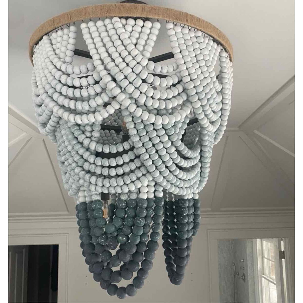 Ombre Wood Bead Chandelier by Regina Andrew - colletteconsignment.com