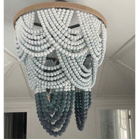 Ombre Wood Bead Chandelier by Regina Andrew - colletteconsignment.com