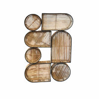 Geo Natural Fiber & Metal Wall Art - colletteconsignment.com