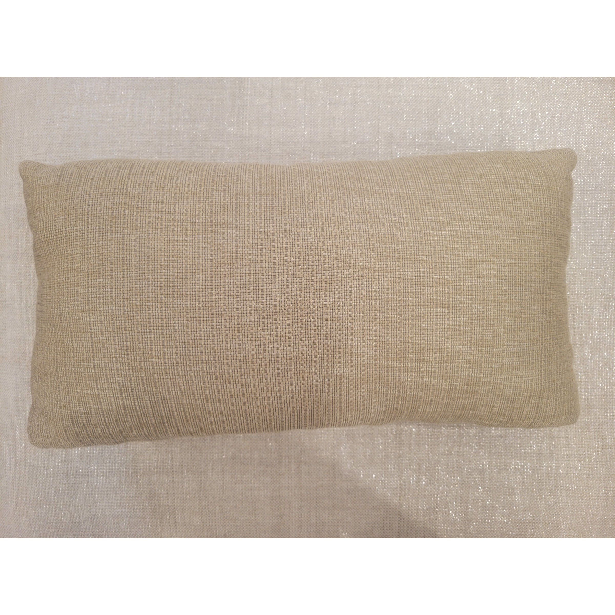 Tan Weave Lumbar Pillow - colletteconsignment.com