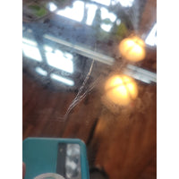 PAIR of Black Metal Nesting Tables w/ Mirror Glass Tops (AS IS)