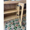 Oslo Glass 4-door Media Console in Aged Natural Oak