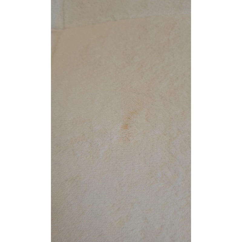 Tufted White Lounge Chair w/ Mint Green Trim