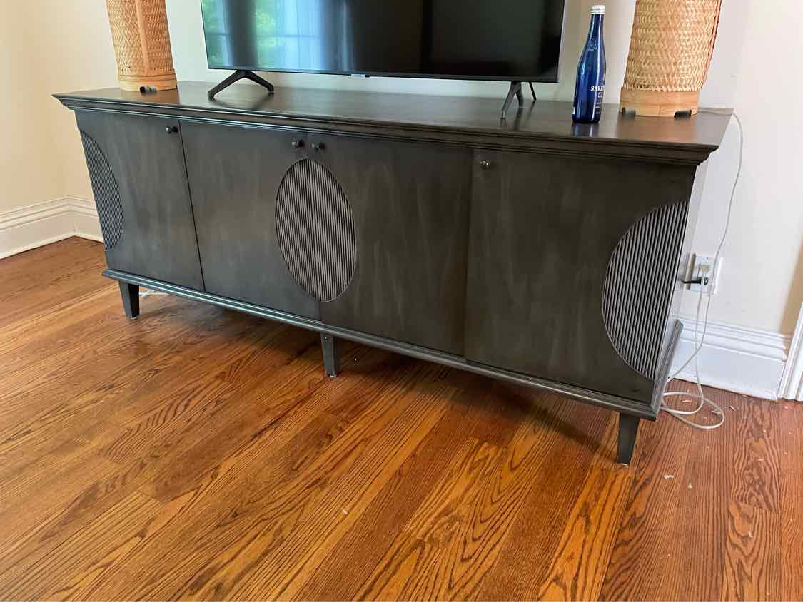 Gray Fluted Dumont Credenza by Noir
