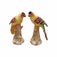 Pair of Ceramic Parrots by Chelsea House