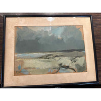 Abstract Oil Painting by Paul Zimmerman, 23.25"L x 18"H x 2", Matt is AS IS - colletteconsignment.com