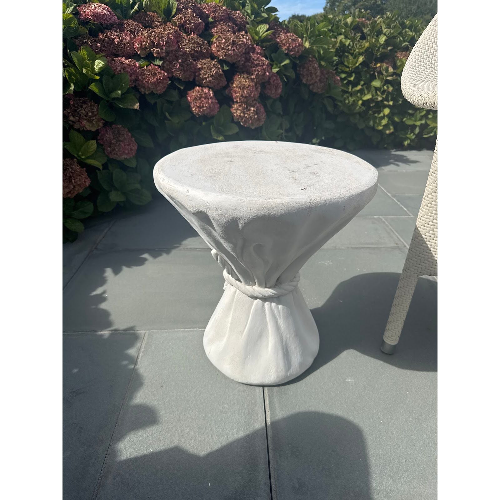 PAIR of Plaster Hourglass End Tables