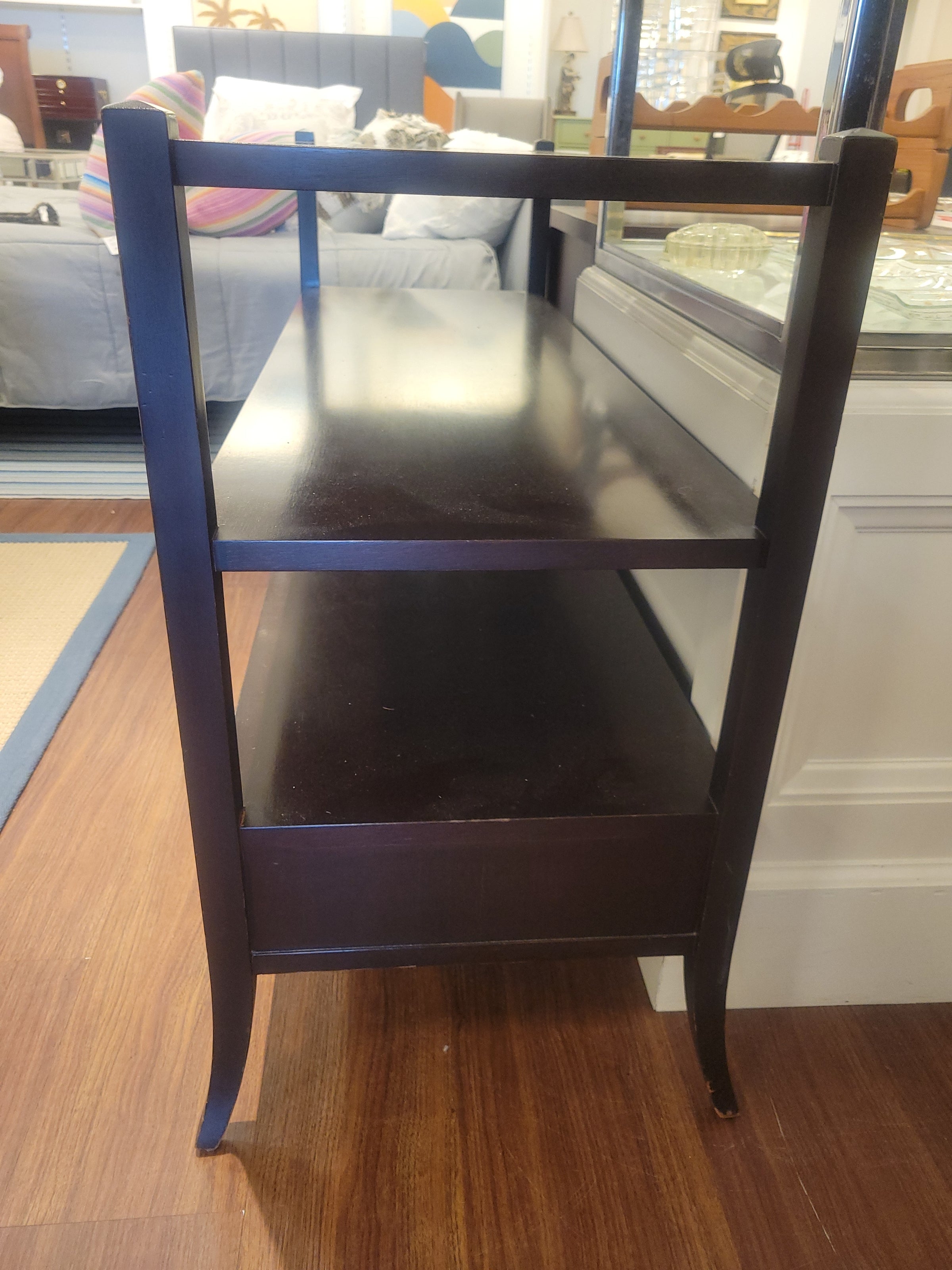 Vintage Mahogany Console w/ Shelf & 3 Drawers by Barbara Berry for Baker (AS IS)