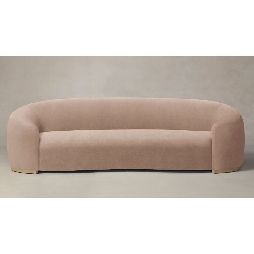 Chelsea 110" Sofa in Dusty Rose Performance Velvet