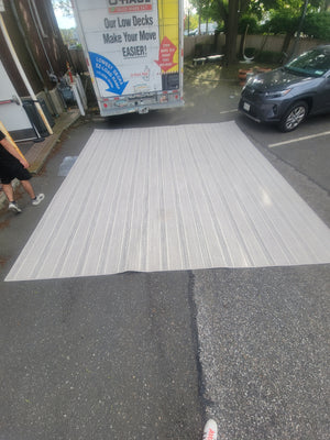 14' x 17' Gray Striated Rug by Stark (AS IS)