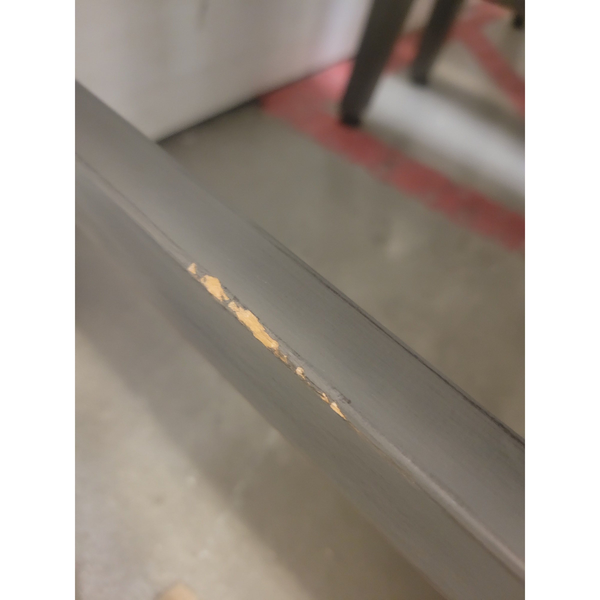 SET of 8 Gray Wood Village Grigio Dining Chairs (AS IS) - colletteconsignment.com