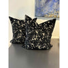 Custom Black Velvet Abstract Pattern Pillow
