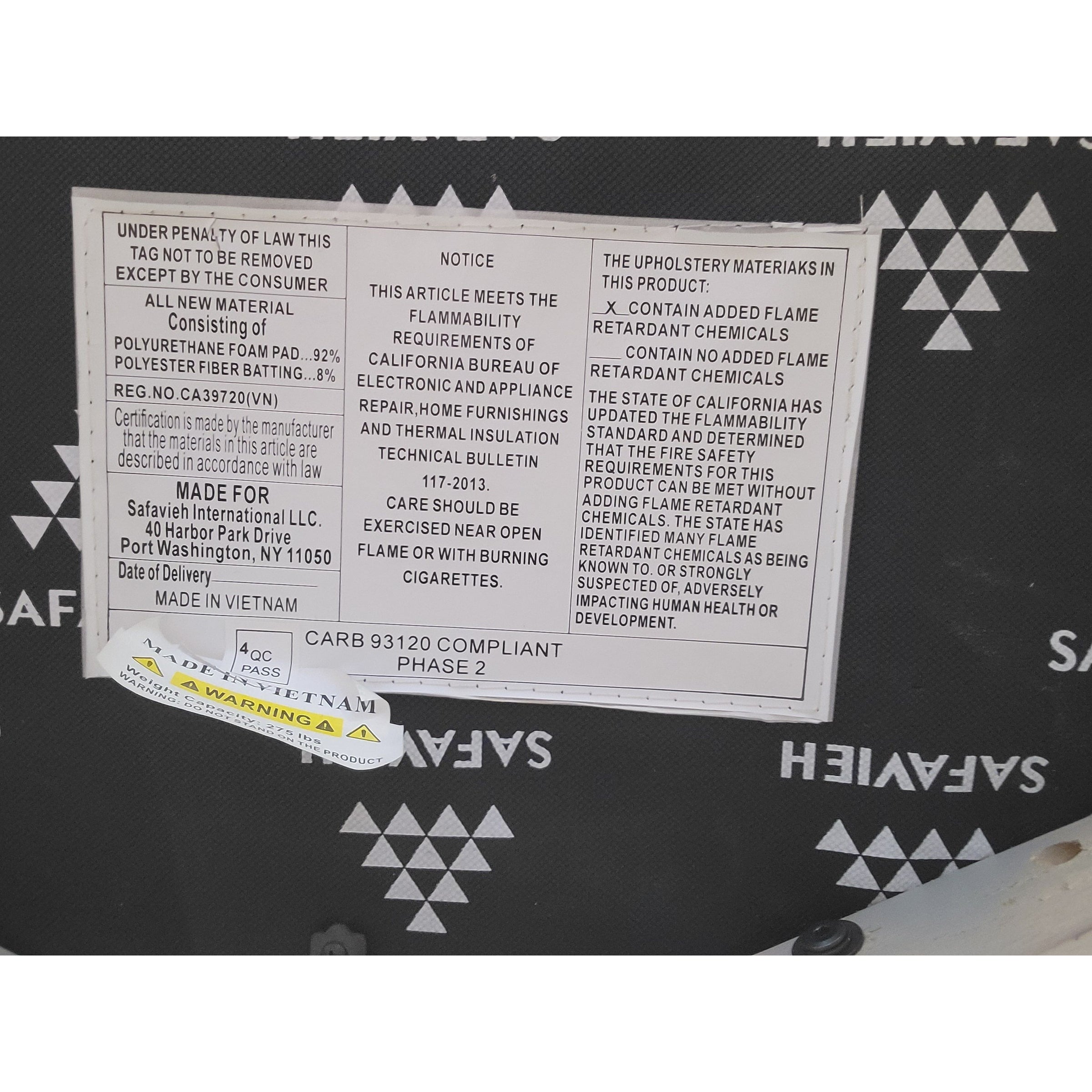 SET of 10 French Linen & Wood Round-Back Dining Chairs by Safavieh (AS IS) - colletteconsignment.com