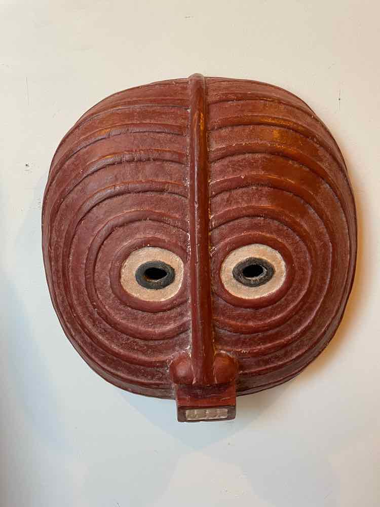 Baluba Red African Mask