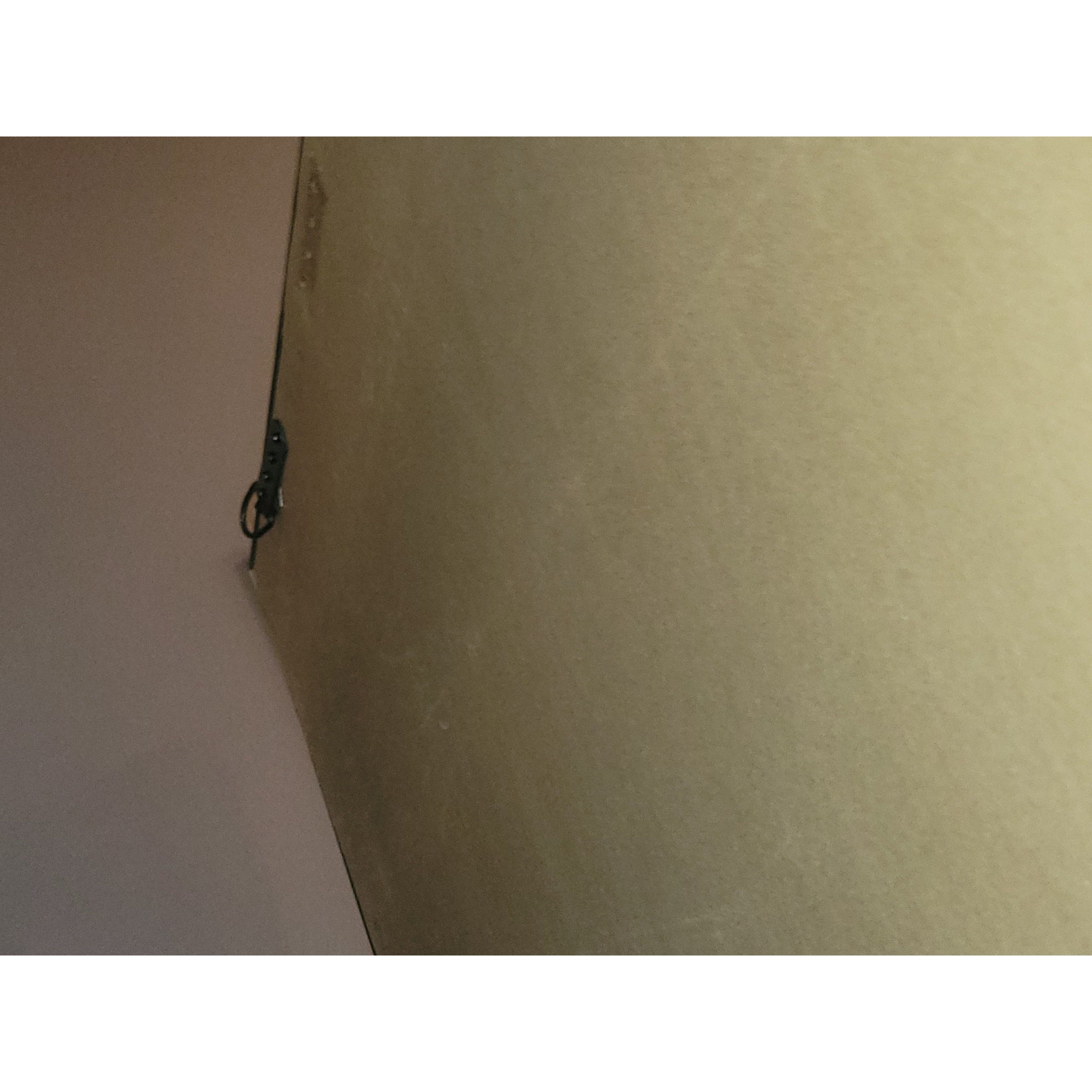 Wood Veneer Frame Leaning Mirror w/ Beveled Glass - AS IS