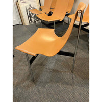 Gratz TG-10 Sling Tan Leather Chair & Chrome