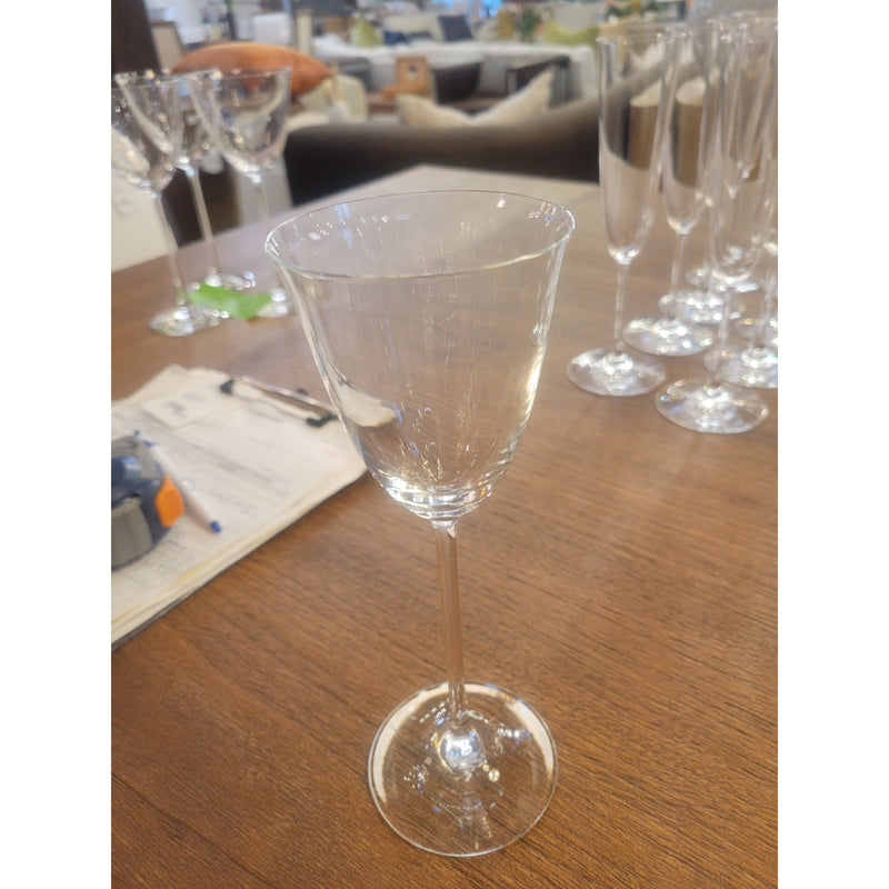 Set of 4 Baccarat White Wine Glasses