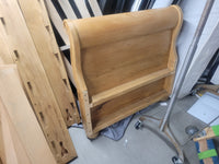 Twin-Sized French Empire Style Pine Bed w/ Twin Trundle