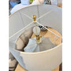 Rana Collection Matte Beige Ceramic Table Lamp by Visual Comfort w/ Shade