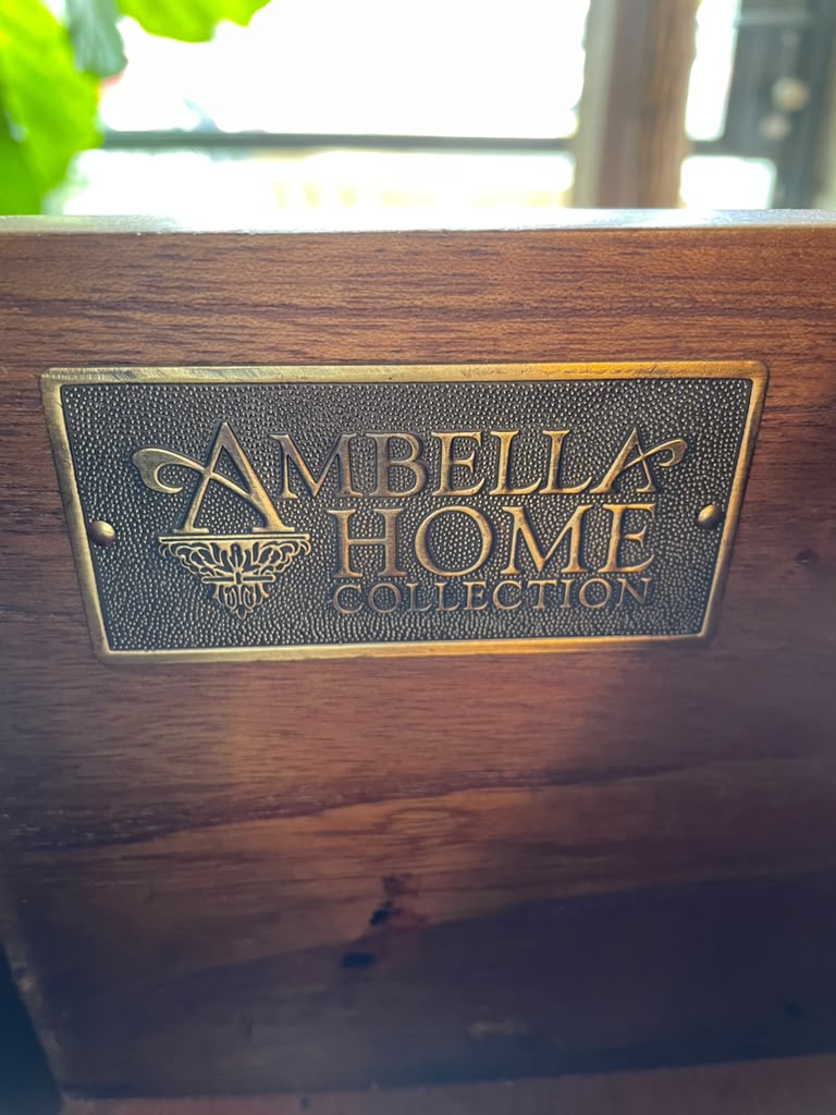 Ambella Home Console Table w/ Mirrored Drawers