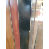 Mahogany & Cherry Bar de Bistro w/ Steel Top & Brass Rail by French Heritage