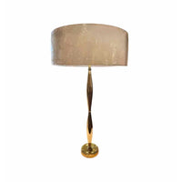 Saunder Polished Brass & Vintage Silver Table Lamp by Arteriors 20"Diam x 33"H