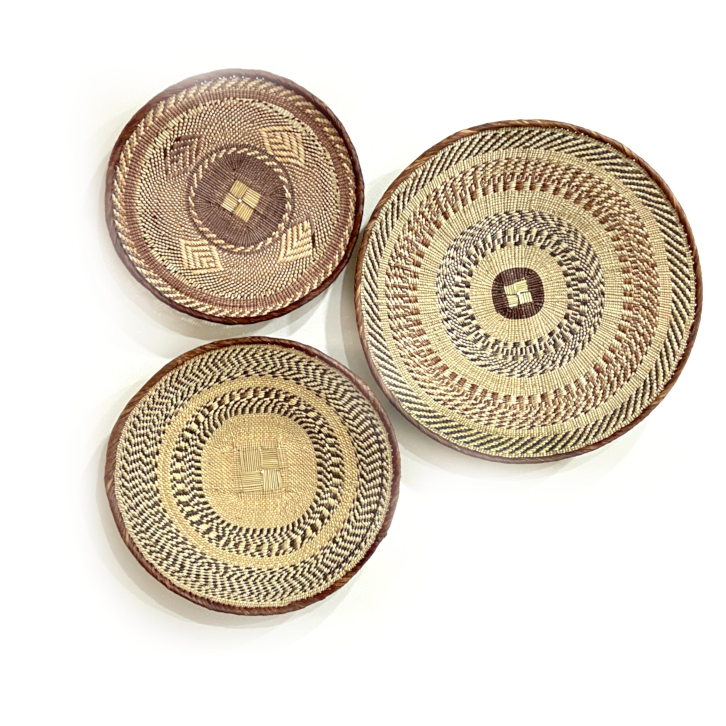 Tonga Wall Decor Basket Set of 3 - colletteconsignment.com