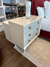 Pair of JA Siam 3-Drawer Chest Ivory, Sky Blue 36"Wx18"Dx33.5"H AS IS