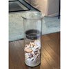 Tall Glass Hurricane w/ Sand & Shells