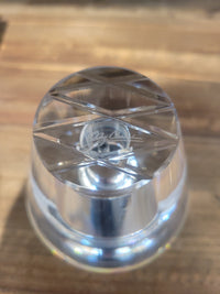 Oleg Cassini Crystal Cone Shaped Perfume Bottle