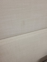SET of 6 Emery Linen Track Arm Chairs on Brass Bases by RH (AS IS)