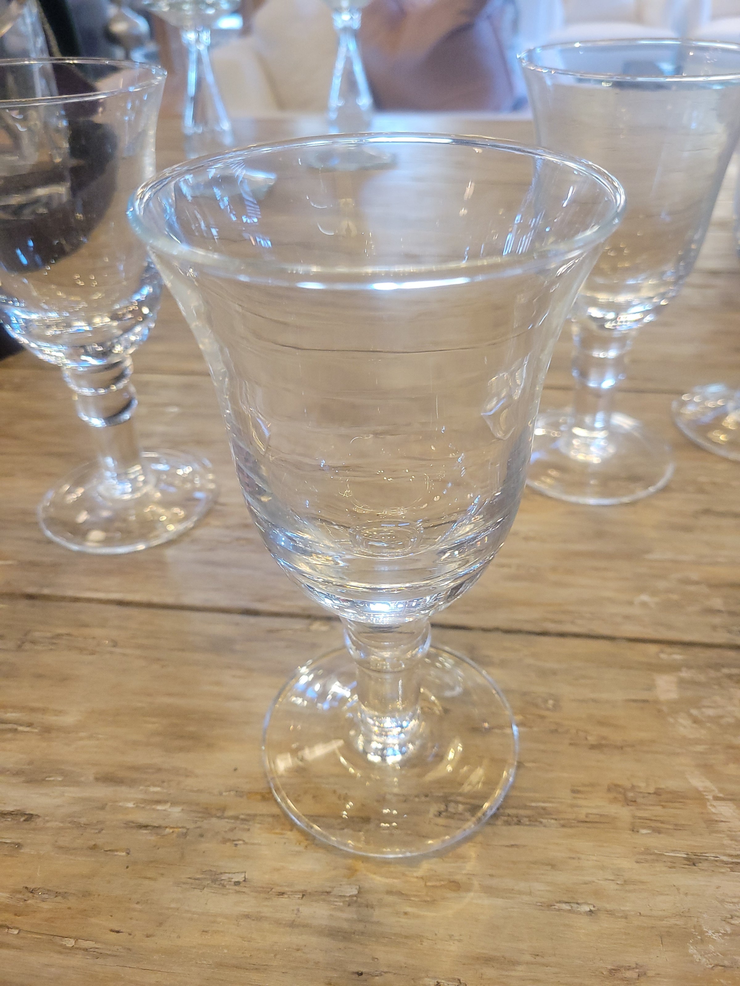 Set of 6 Wine Glasses Attrib. to Vietri Italy
