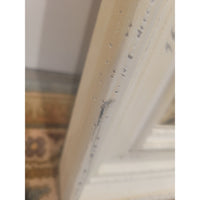 White Wash Wood Mirror w/ Beveled Glass