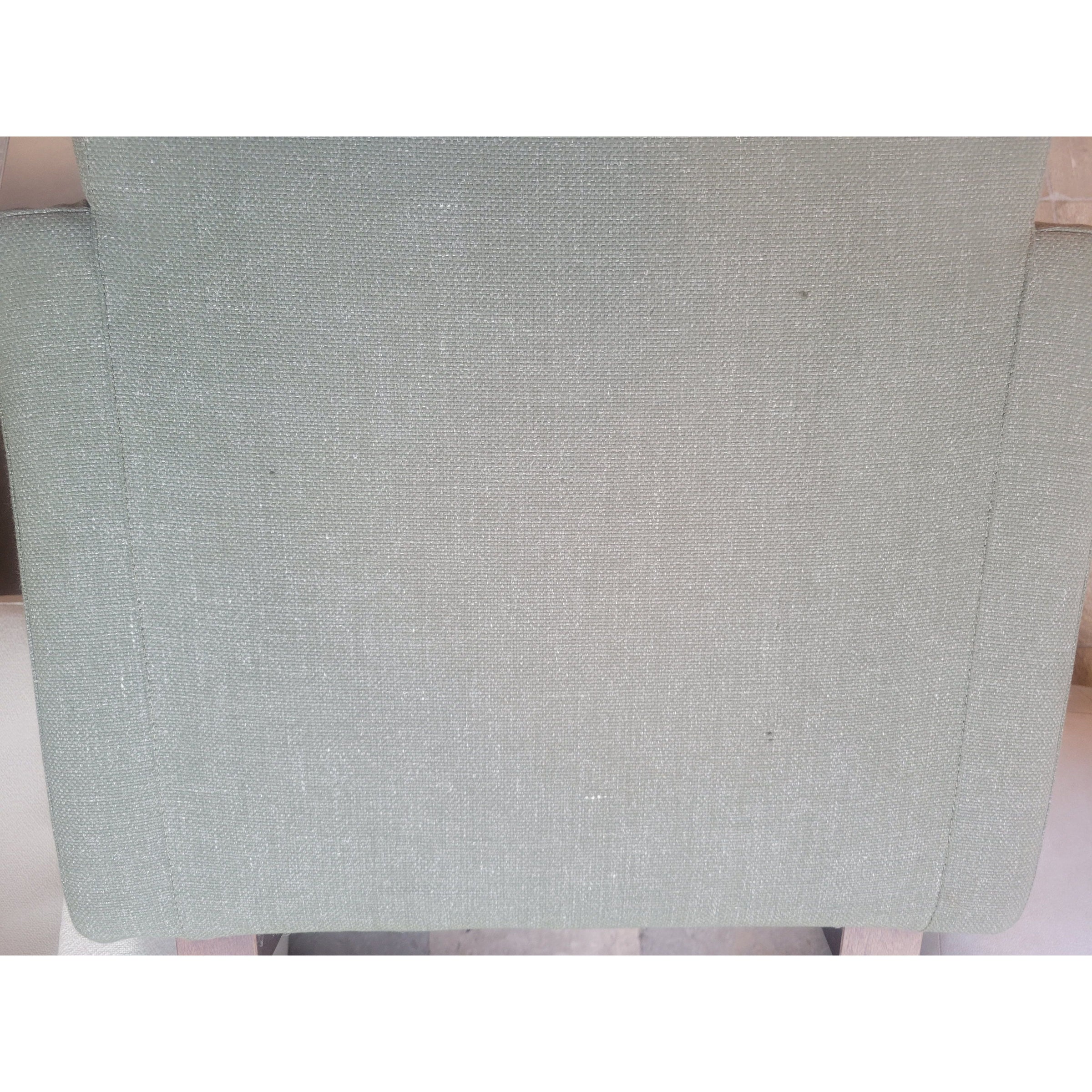 Sage Green Fabric Lounge Chair by Cappellini (AS IS) - colletteconsignment.com